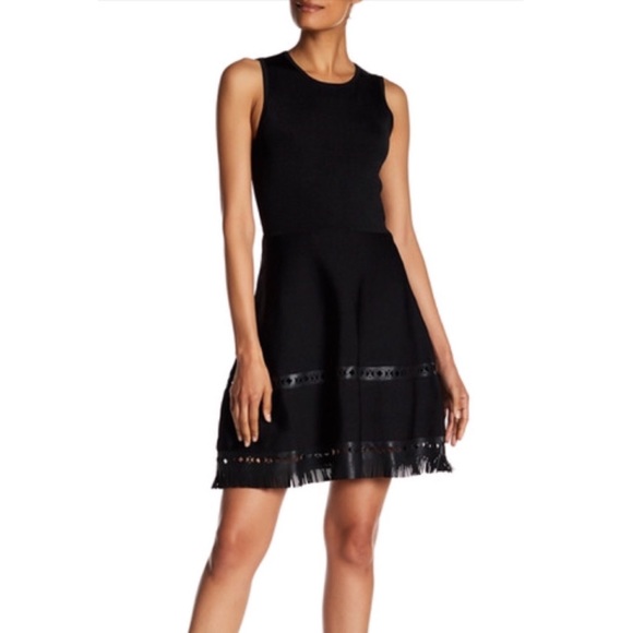 Parker Dresses & Skirts - NWT Parker Faux Leather Fringe Dress